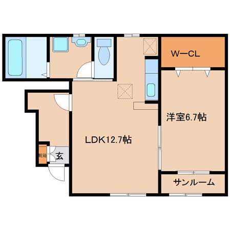 高田市駅 徒歩13分 1階の物件間取画像